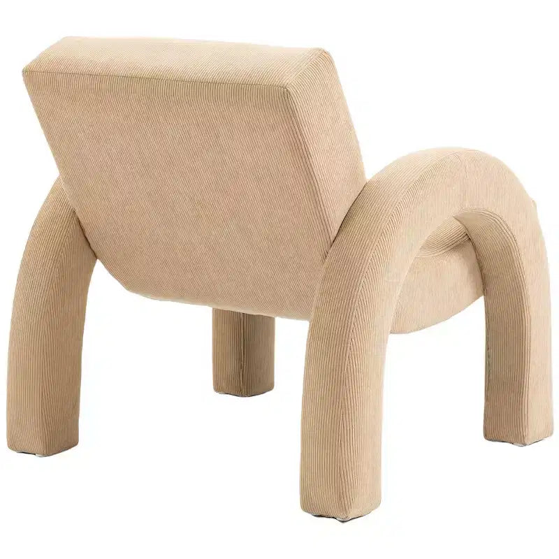 Meridian Furniture, Poltrona accento in tessuto di velluto a coste