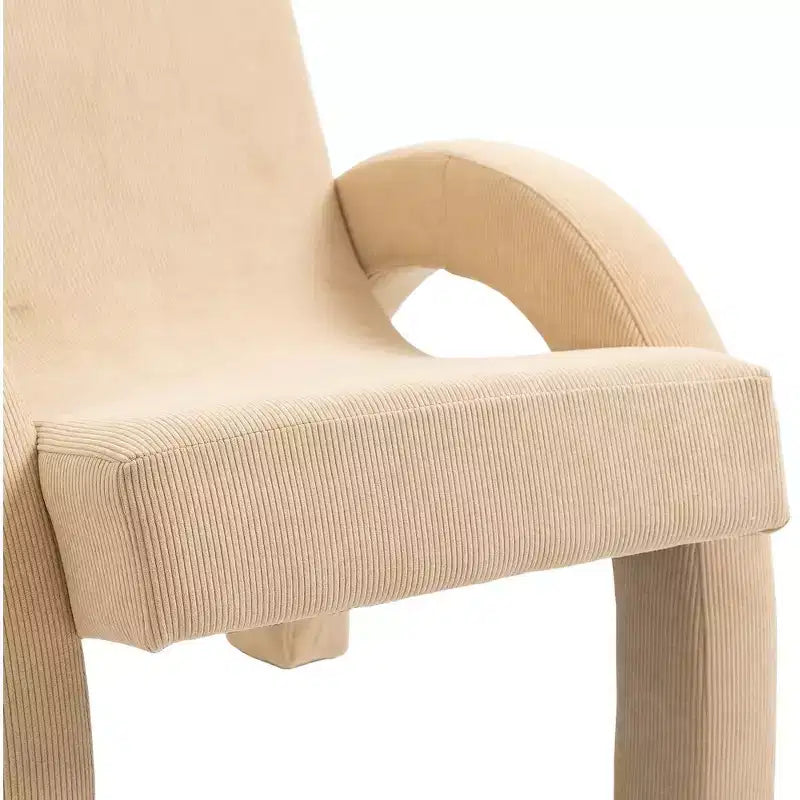 Meridian Furniture, Poltrona accento in tessuto di velluto a coste
