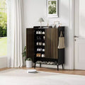 Large Shoe Cabinet with Doors6-Tier Shoe Organizer with 2 Doors & Additional Hooks for Hallway, Entryway, Living Room