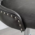 Sgabelli da bar moderni girevoli, altezza regolabile 63-84 cm, rivestiti in pelle PU con schienale, per isola cucina, home bar, bancone
