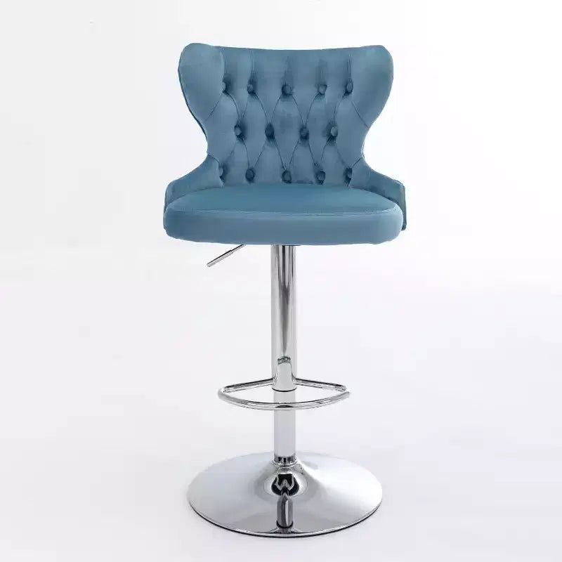 Sgabelli da bar moderni girevoli, altezza regolabile 63-84 cm, rivestiti in pelle PU con schienale, per isola cucina, home bar, bancone
