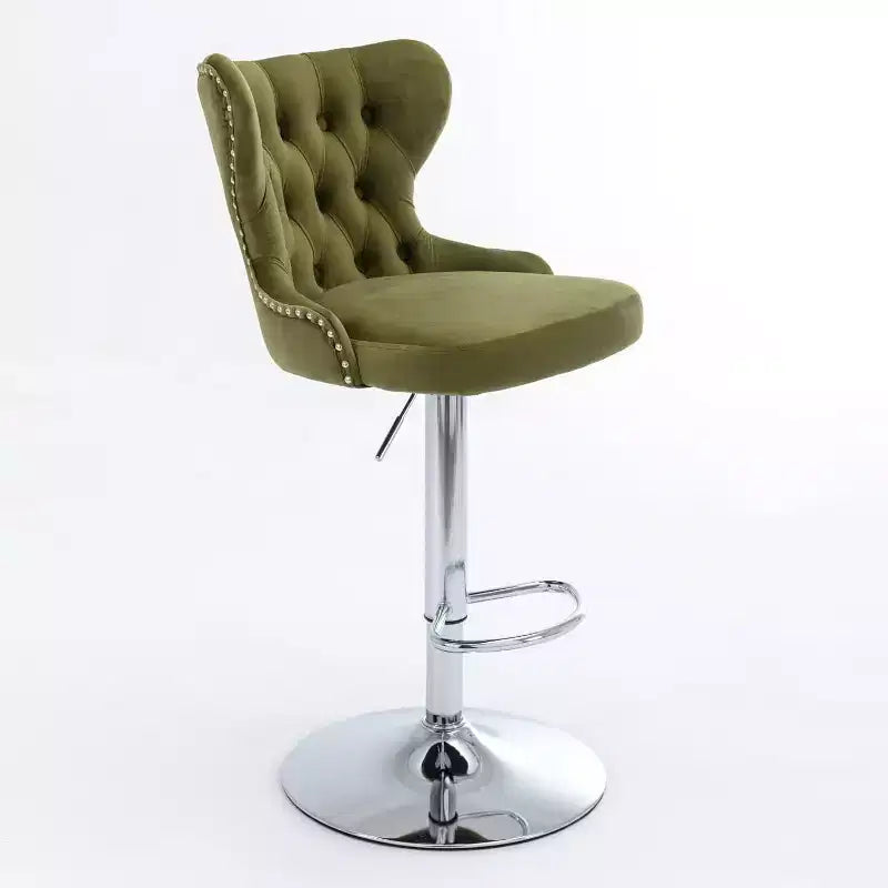 Sgabelli da bar moderni girevoli, altezza regolabile 63-84 cm, rivestiti in pelle PU con schienale, per isola cucina, home bar, bancone