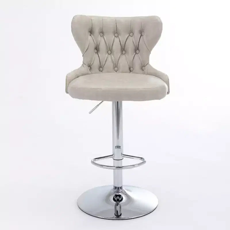 Sgabelli da bar moderni girevoli, altezza regolabile 63-84 cm, rivestiti in pelle PU con schienale, per isola cucina, home bar, bancone