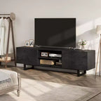 Acekool Mobile TV Moderno per Televisori fino a 80 Pollici, Consolle Multimediale con Cassetti Contenitori e Scaffali Aperti, Gambe in Metallo, 70 Pollici