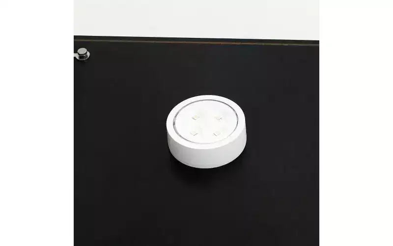 MAYEERTY Vetrinetta con Ante in Vetro Temperato, Armadietto Portavino, Armadietto per Documenti, Lampada Paipai a Batteria, Piedini Regolabili, per Soggiorno, Camera da Letto, Ufficio, Nero