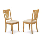 HomeStock Sedia da Pranzo Country Cottage Avon con Seduta in Legno - Set da 2