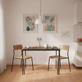 Homy Casa Compact Dining Table for 2, Small Kitchen or Apartment Dining