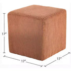 Meridian Furniture, Pouf/Sgabello in microsuede Roy