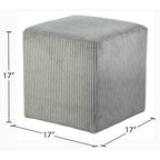 Meridian Furniture, Pouf/Sgabello in microsuede Roy