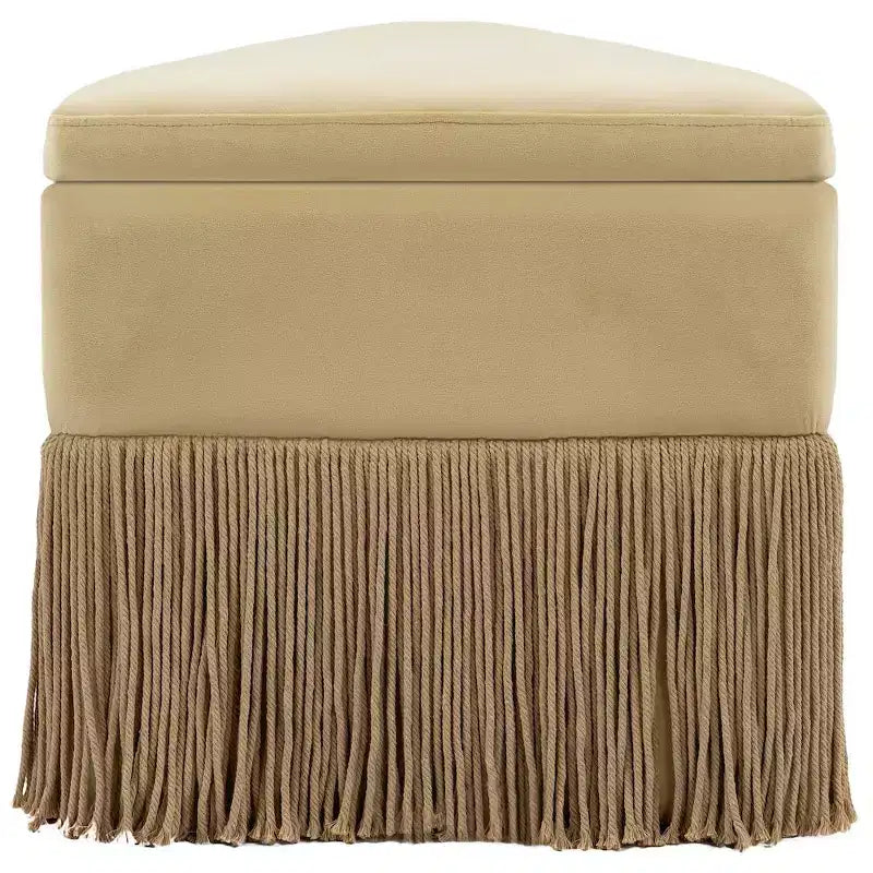Meridian Furniture, Pouf/Sgabello in Velluto Trivoli