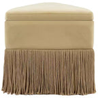Meridian Furniture, Pouf/Sgabello in Velluto Trivoli