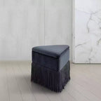 Meridian Furniture, Pouf/Sgabello in Velluto Trivoli