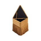 Meridian Furniture, Pouf/Sgabello in Velluto Trivoli