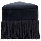 Meridian Furniture, Pouf/Sgabello in Velluto Trivoli
