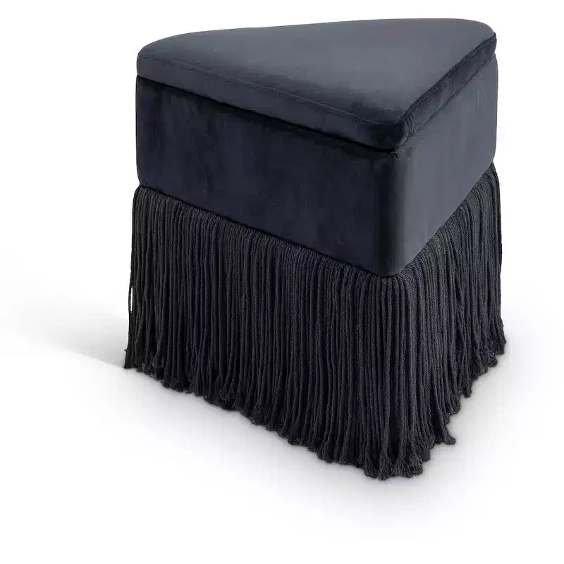 Meridian Furniture,Trivoli Velvet Ottoman/Stool
