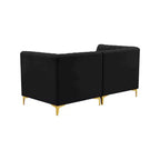 Meridian Furniture, divano componibile Alina in velluto
