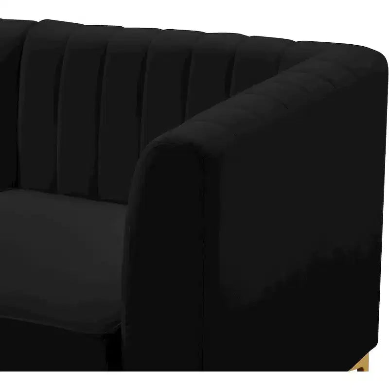Meridian Furniture, divano componibile Alina in velluto