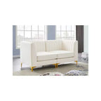 Meridian Furniture, divano componibile Alina in velluto