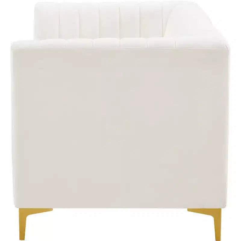 Meridian Furniture, divano componibile Alina in velluto