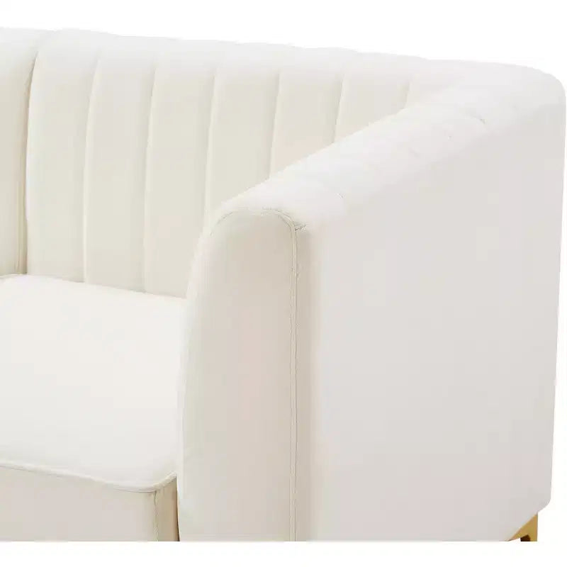 Meridian Furniture, divano componibile Alina in velluto