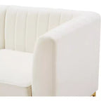 Meridian Furniture, divano componibile Alina in velluto