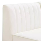 Meridian Furniture, divano componibile Alina in velluto