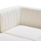 Meridian Furniture, divano componibile Alina in velluto