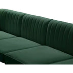 Meridian Furniture, divano componibile Alina in velluto