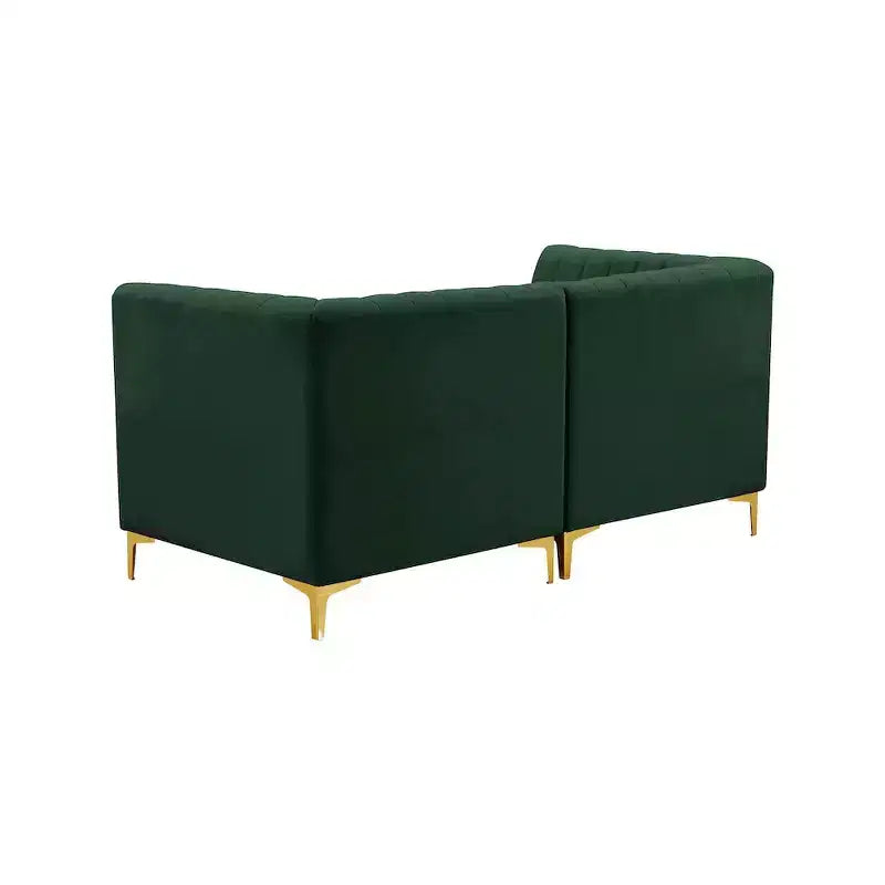 Meridian Furniture, divano componibile Alina in velluto
