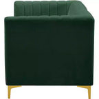 Meridian Furniture, divano componibile Alina in velluto
