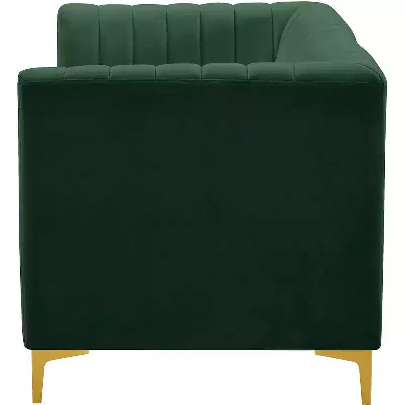 Meridian Furniture, divano componibile Alina in velluto
