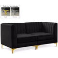 Meridian Furniture,Alina Velvet Modular Sofa