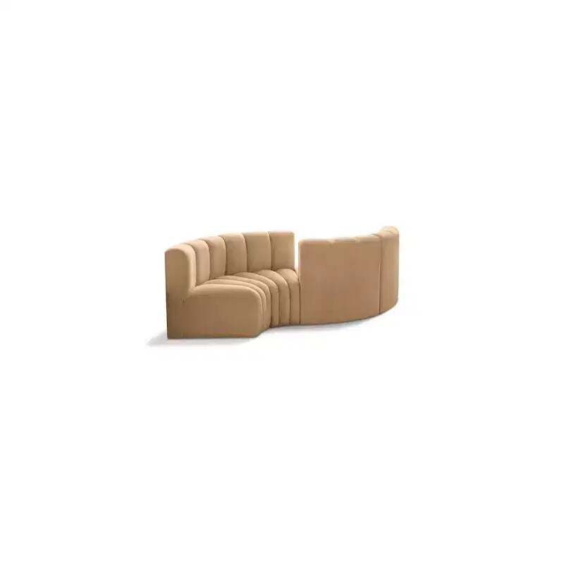 Meridian Furniture, divano modulare in velluto Arc
