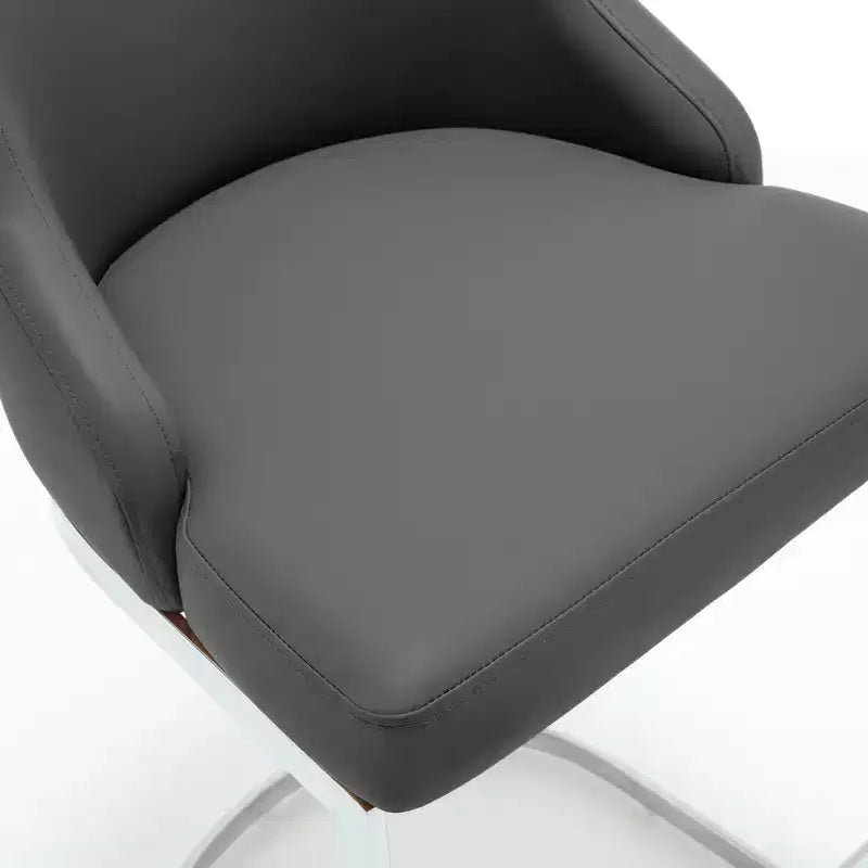Bekrvio Set di 2 sgabelli da bar, altezza bancone 26 pollici con schienale - Base a U in acciaio rivestita in pelle PU/velluto per isola della cucina