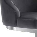 Bekrvio Set di 2 sgabelli da bar, altezza bancone 26 pollici con schienale - Base a U in acciaio rivestita in pelle PU/velluto per isola della cucina