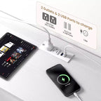 Mobile TV comò da 63 pollici con 12 cassetti, cassettiera in tessuto con stazione di ricarica e luci LED, ripiani aperti per TV da 65-75 pollici, centro di intrattenimento moderno