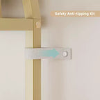 Coolmee Scaffale a 6 Livelli Aperto ad Arco, Libreria Geometria in Metallo Alta 81,7 pollici, Grande Scaffale Portaoggetti per Camera da Letto, Soggiorno, Ufficio