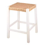 Sgabello da bar in legno da 60 cm Alaterre Furniture Newport con seduta in corda