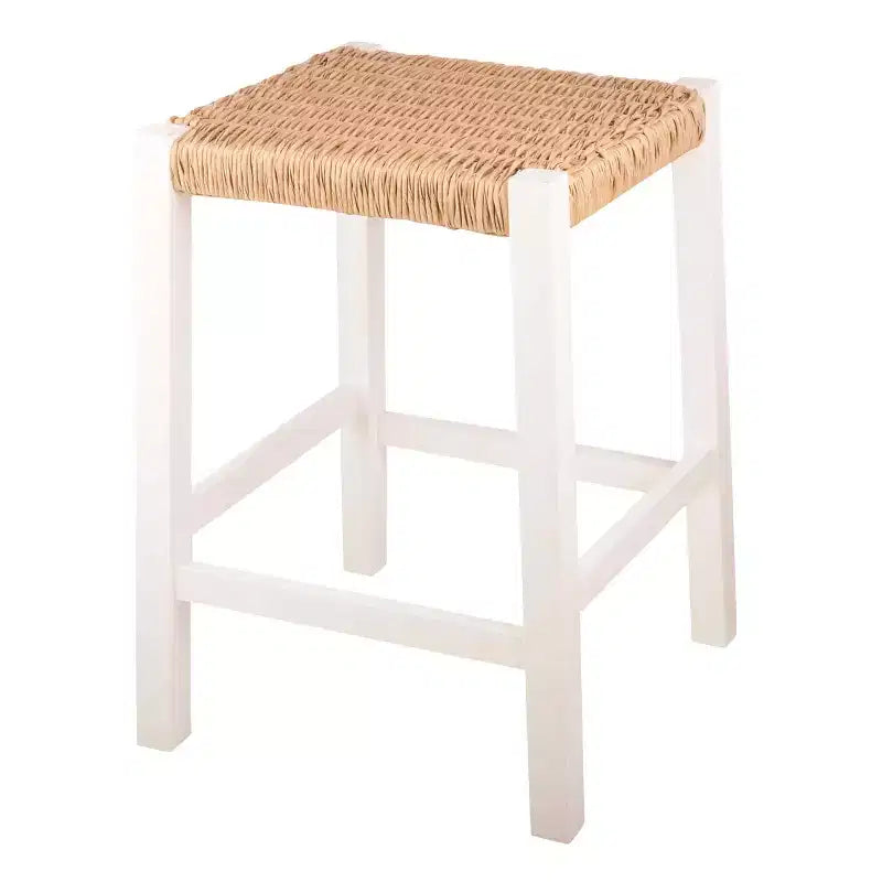 Sgabello da bar in legno da 60 cm Alaterre Furniture Newport con seduta in corda