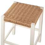 Sgabello da bar in legno da 60 cm Alaterre Furniture Newport con seduta in corda