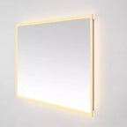 Specchio rettangolare a LED in alluminio Houston 24 - LMR1003 - Argento/Bianco - Safavieh