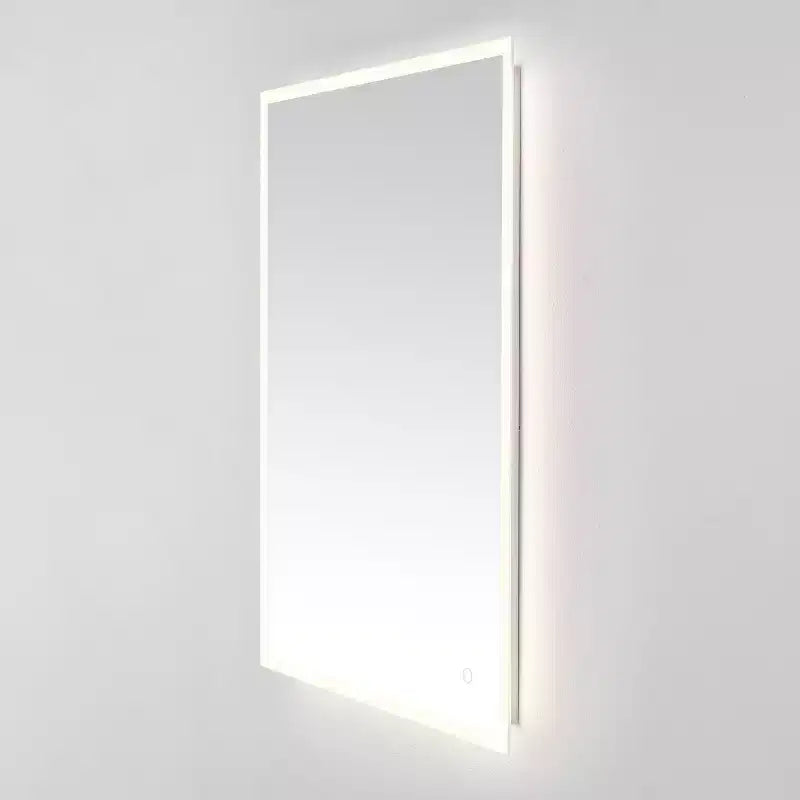 Specchio rettangolare a LED in alluminio Houston 24 - LMR1003 - Argento/Bianco - Safavieh