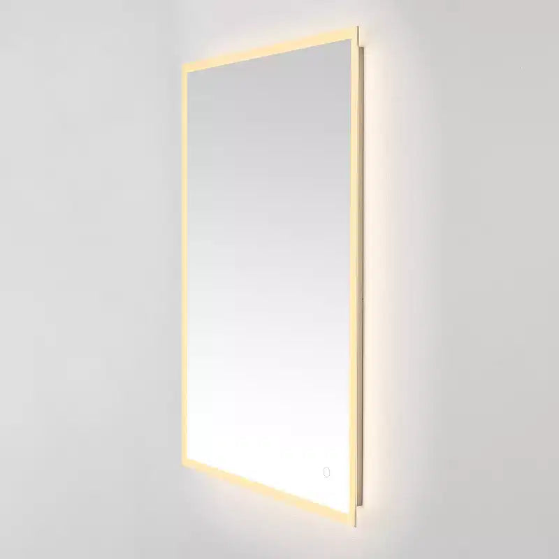 Specchio rettangolare a LED in alluminio Houston 24 - LMR1003 - Argento/Bianco - Safavieh