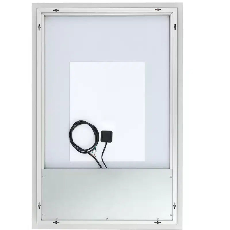 Specchio rettangolare a LED in alluminio Houston 24 - LMR1003 - Argento/Bianco - Safavieh