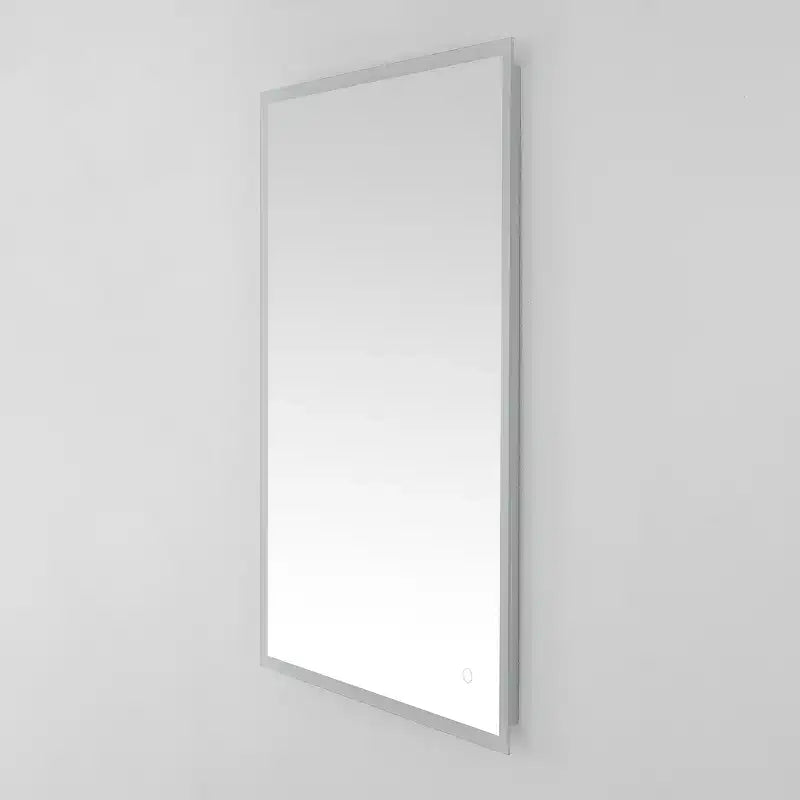 Specchio rettangolare a LED in alluminio Houston 24 - LMR1003 - Argento/Bianco - Safavieh