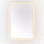 Specchio rettangolare a LED in alluminio Houston 24 - LMR1003 - Argento/Bianco - Safavieh