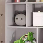 COZONY 42.5 Organizzatore per giocattoli a 3 ripiani con libreria, contenitore per giocattoli a 5 scomparti per sala giochi, camera da letto, cameretta, soggiorno e scuola