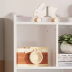 COZONY 42.5 Organizzatore per giocattoli a 3 ripiani con libreria, contenitore per giocattoli a 5 scomparti per sala giochi, camera da letto, cameretta, soggiorno e scuola