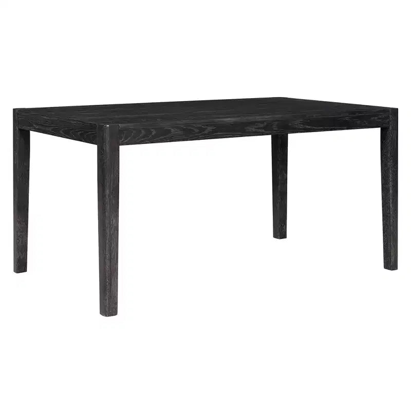 GDFStudio Giles - Set da pranzo 7 pezzi con tavolo rettangolare in legno e sedie imbottite