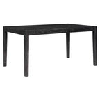 GDFStudio Giles - Set da pranzo 7 pezzi con tavolo rettangolare in legno e sedie imbottite